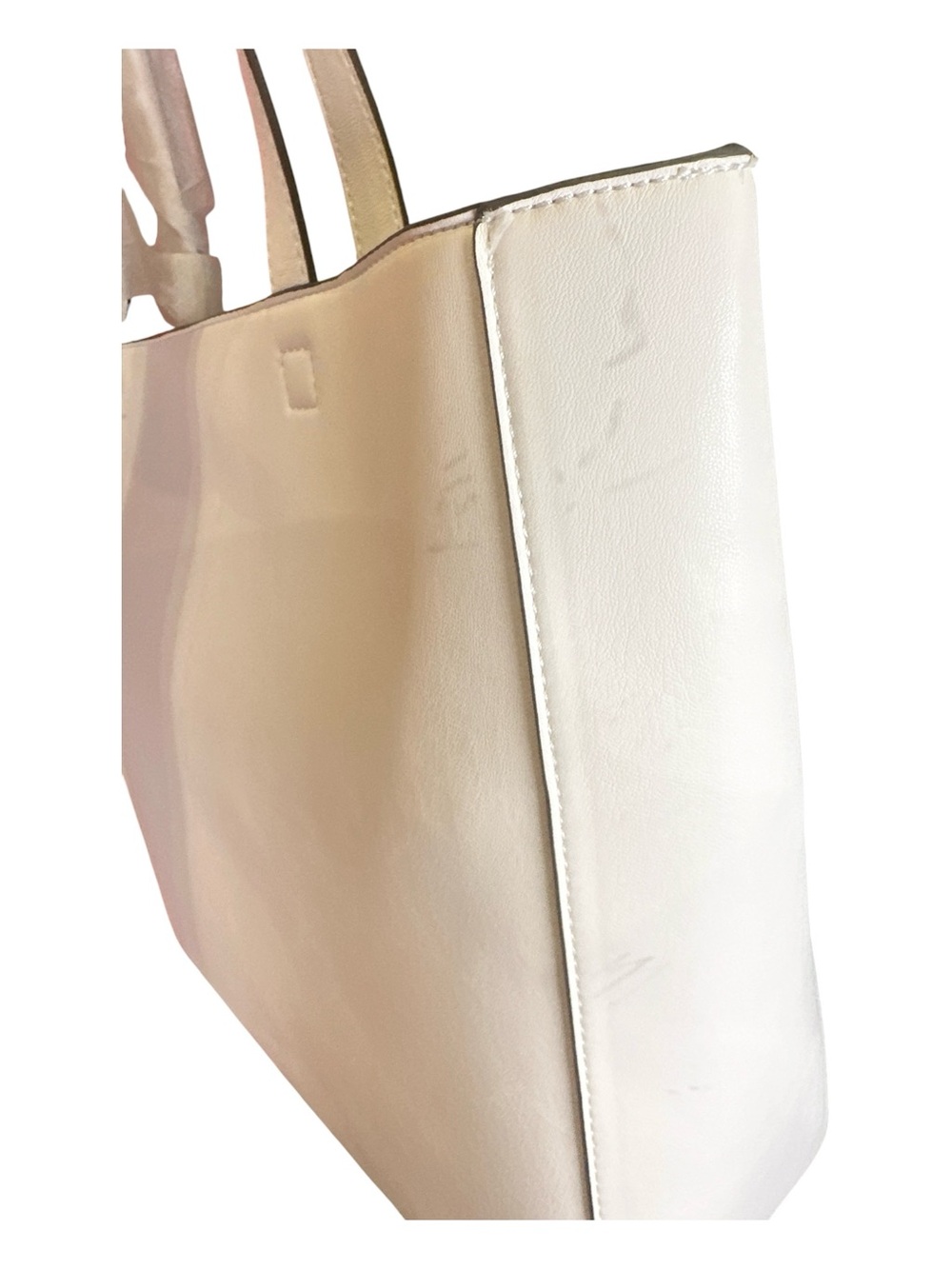 Karl Lagerfeld Paris Canelle White Studded Bow Tote NWT - Picture 15 of 17